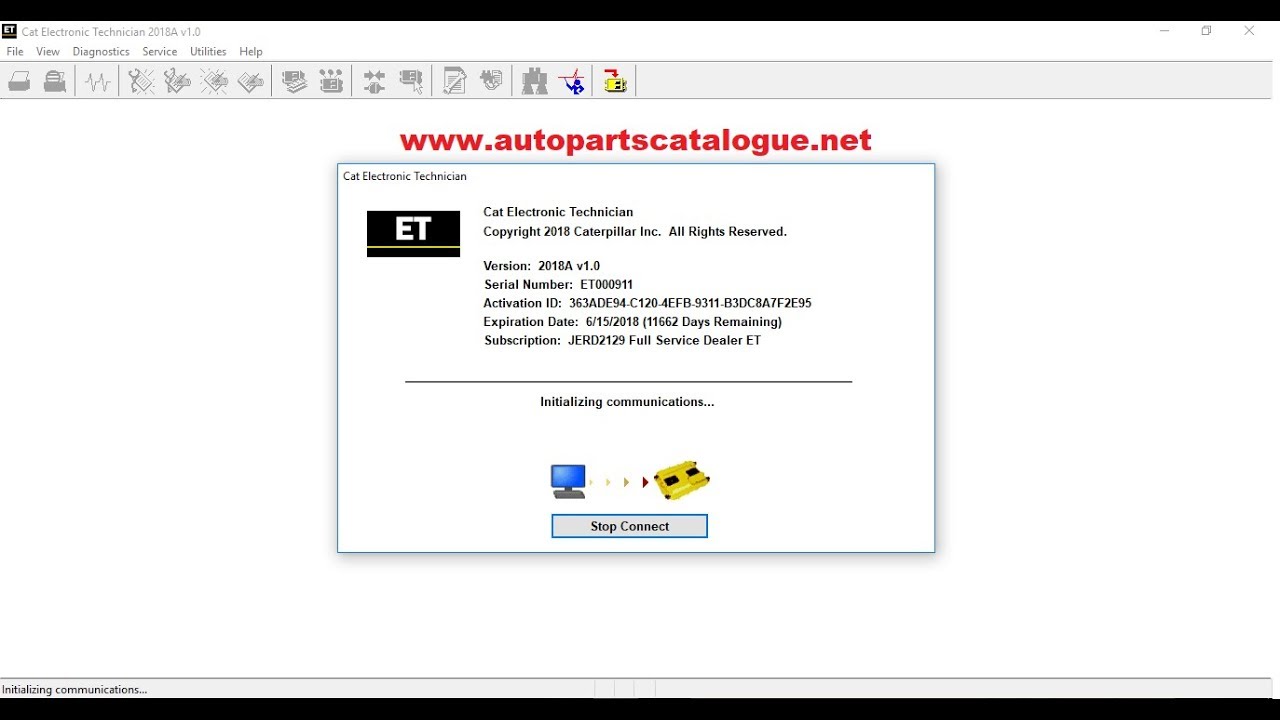 caterpillar electronic technician license